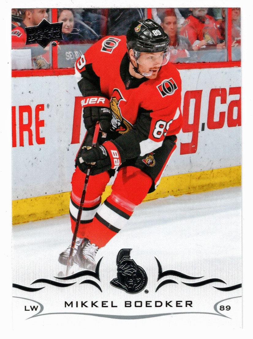 Mikkel Boedker - Ottawa Senators (NHL Hockey Card) 2018-19 Upper Deck # 384 Mint