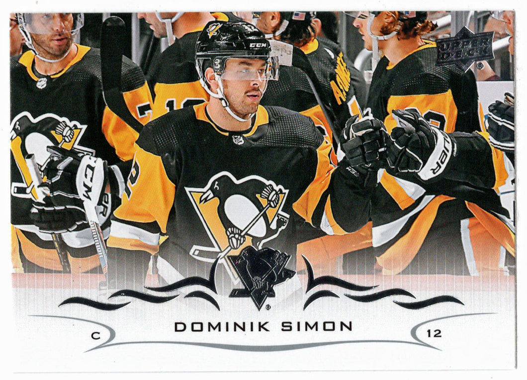 Dominik Simon - Pittsburgh Penguins (NHL Hockey Card) 2018-19 Upper Deck # 391 Mint