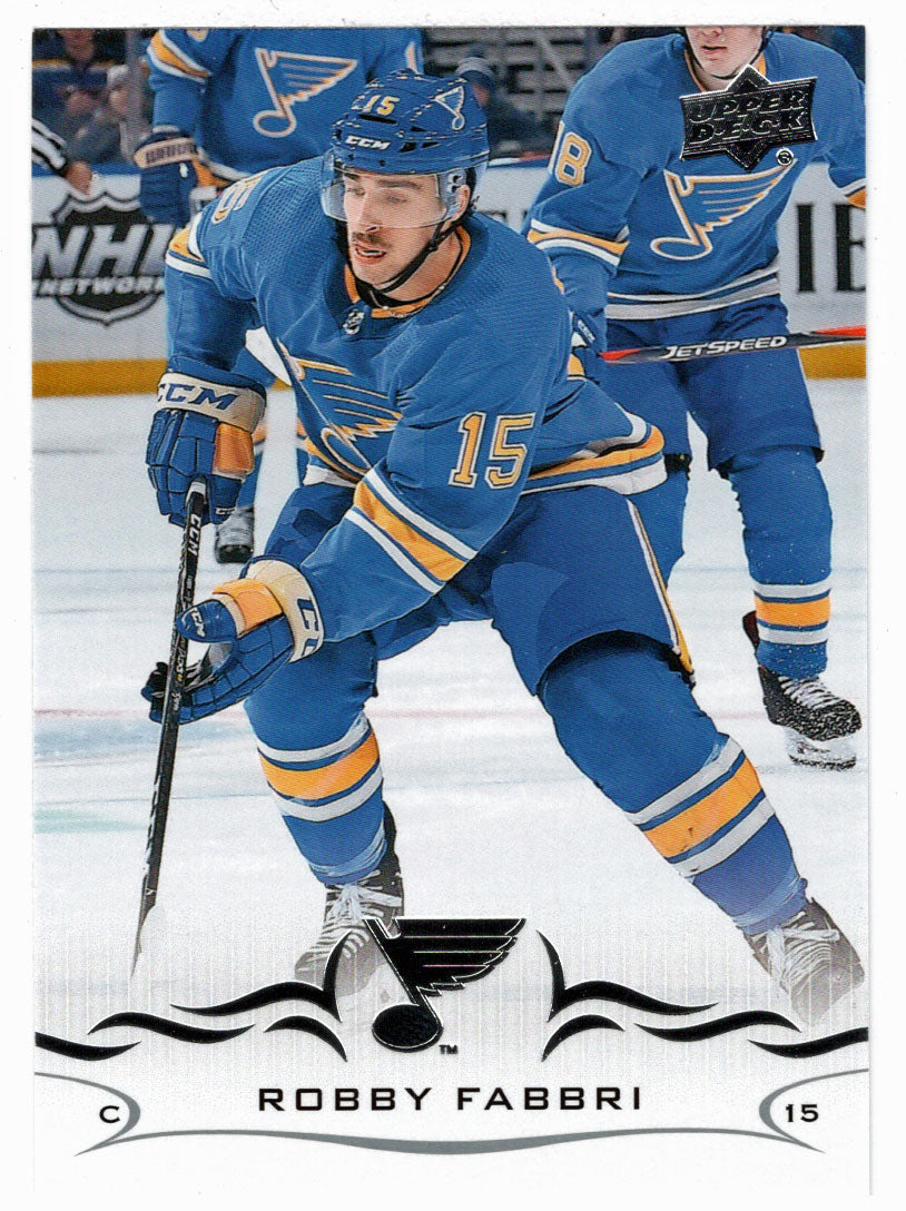 Robby Fabbri - St. Louis Blues (NHL Hockey Card) 2018-19 Upper Deck # 409 Mint