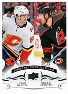 Noah Hanifin - Dougie Hamilton - Calgary Flames - Checklist - Series Two (NHL Hockey Card) 2018-19 Upper Deck # 450 Mint