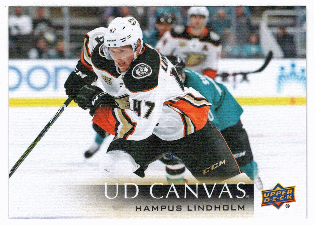Hampus Lindholm - Anaheim Ducks - Canvas (NHL Hockey Card) 2018-19 Upper Deck # C122 Mint