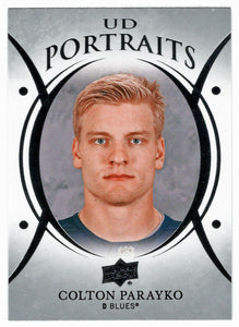 Colton Parayko - St. Louis Blues - Portraits (NHL Hockey Card) 2018-19 Upper Deck # P-20 Mint