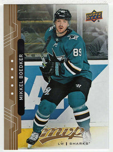 Mikkel Boedker - San Jose Sharks (NHL Hockey Card) 2018-19 Upper Deck MVP # 177 Mint