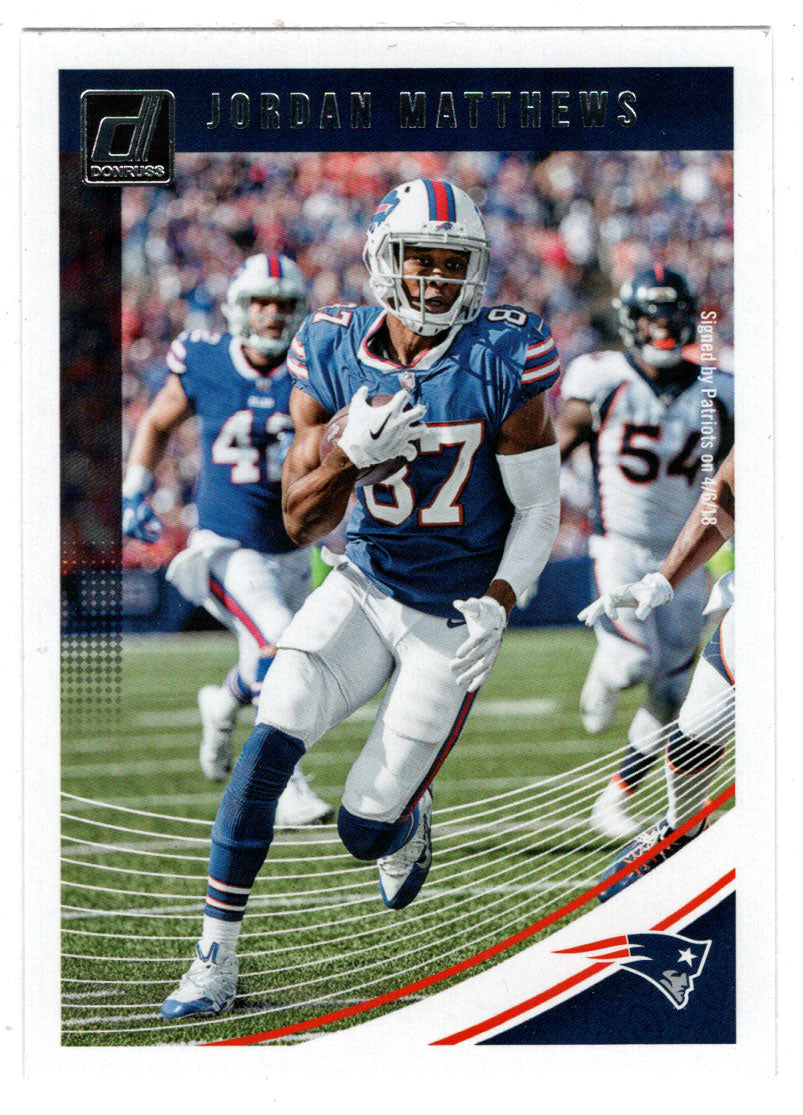 Jordan Matthews - New England Patriots (NFL Football Card) 2018 Donruss # 35 Mint