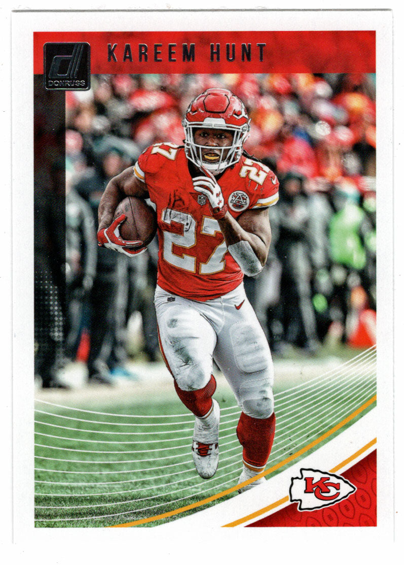 Kareem Hunt - Kansas City Chiefs (NFL Football Card) 2018 Donruss # 140 Mint