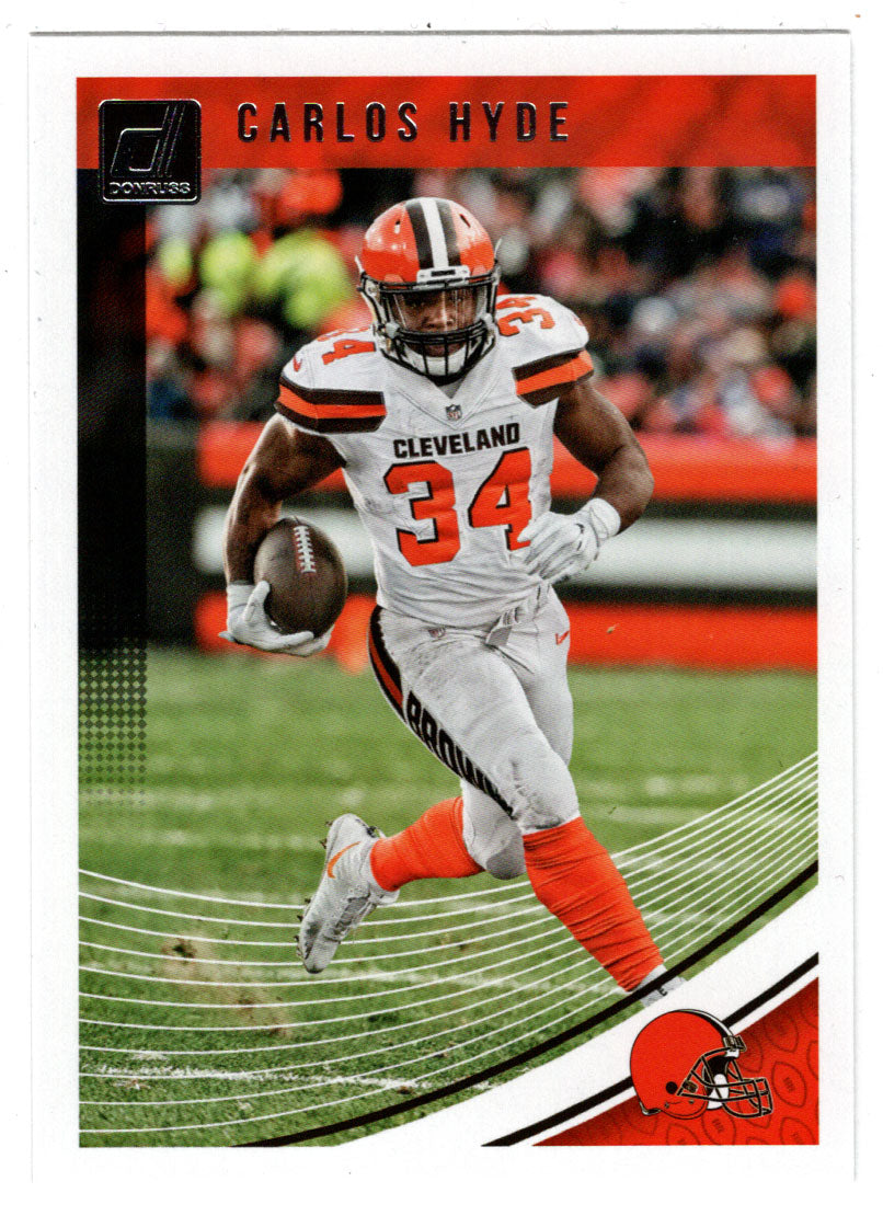 Carlos Hyde - Cleveland Browns (NFL Football Card) 2018 Donruss # 250 Mint