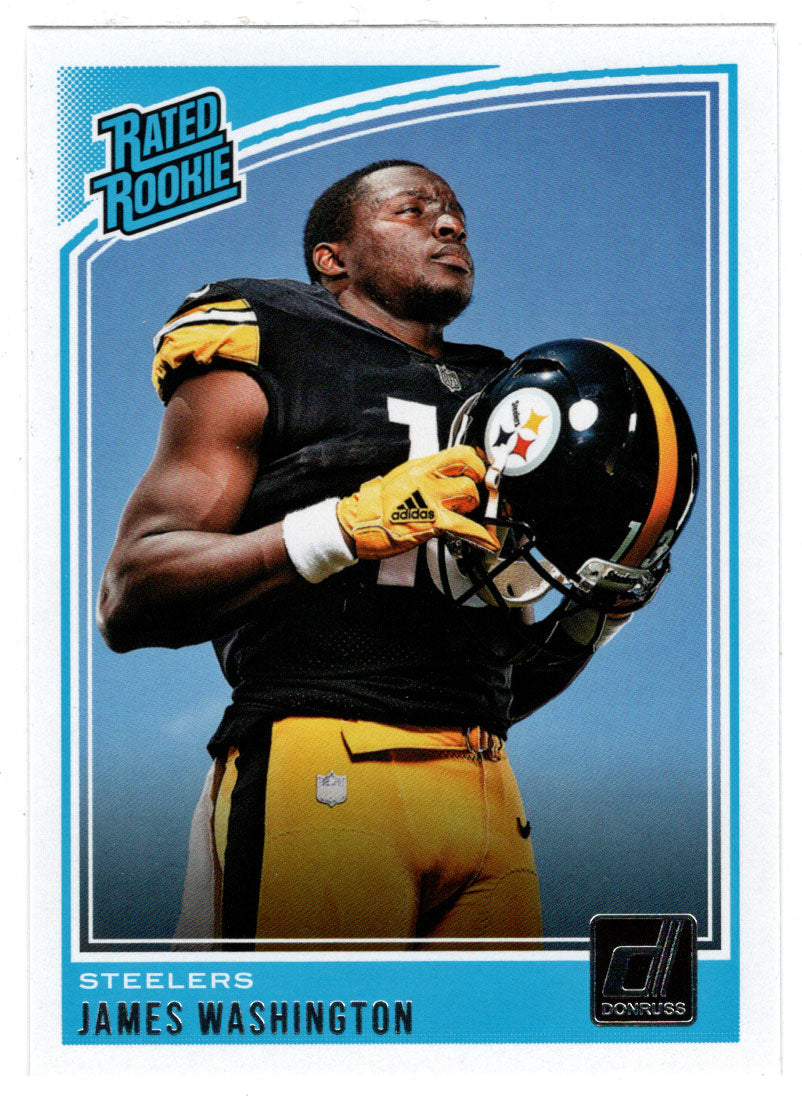 James Washington RC - Pittsburgh Steelers - Rated Rookie (NFL Football Card) 2018 Donruss # 322 Mint
