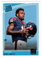 Keke Coutee RC - Houston Texans - Rated Rookie (NFL Football Card) 2018 Donruss # 326 Mint