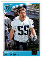 Braxton Berrios RC - New England Patriots - Rated Rookie (NFL Football Card) 2018 Donruss # 342 Mint