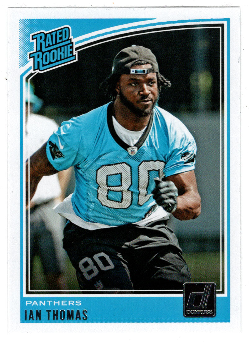 Ian Thomas RC - Carolina Panthers - Rated Rookie (NFL Football Card) 2018 Donruss # 350 Mint