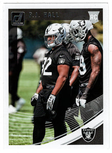 P.J. Hall RC - Oakland Raiders (NFL Football Card) 2018 Donruss # 375 Mint