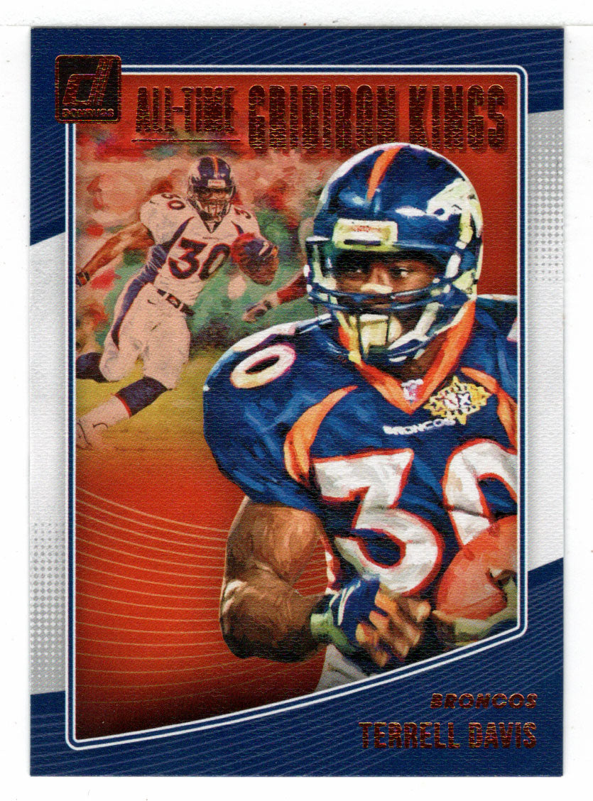 Terrell Davis - Denver Broncos - All Time Gridiron Kings (NFL Football Card) 2018 Donruss # AGK-27 Mint