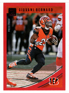 Giovani Bernard - Cincinnati Bengals - Press Proof Red (NFL Football Card) 2018 Donruss # 58 Mint