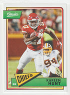 Kareem Hunt - Kansas City Chiefs (NFL Football Card) 2018 Panini Classics # 51 Mint