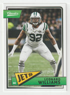 Leonard Williams - New York Jets (NFL Football Card) 2018 Panini Classics # 70 Mint