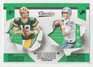 Aaron Rodgers - Matthew Stafford - Classic Clashes (NFL Football Card) 2018 Panini Classics # 11 Mint