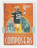 Aaron Rodgers - Green Bay Packers - Composers (NFL Football Card) 2018 Panini Classics # 8 Mint