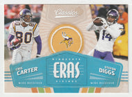 Stefon Diggs - Cris Carter - Minnesota Vikings - Eras (NFL Football Card) 2018 Panini Classics # 5 Mint