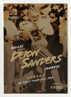 Deion Sanders - Dallas Cowboys - Vintage Performers (NFL Football Card) 2018 Panini Luminance # 13 Mint