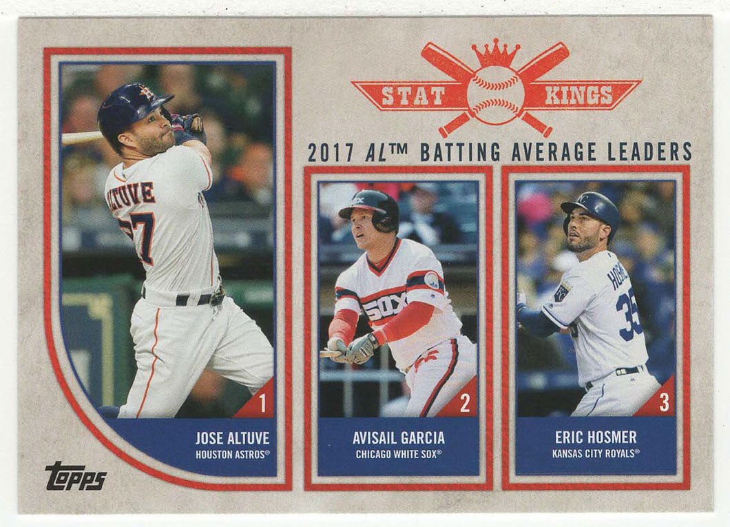 Eric Hosmer - Avisail Garcia - Jose Altuve - Stat Kings (MLB Baseball Card) 2018 Topps Big League # 316 Mint