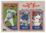 Craig Kimbrel - Roberto Osuna - Alex Colome - Stat Kings (MLB Baseball Card) 2018 Topps Big League # 326 Mint