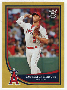Andrelton Simmons - Los Angeles Angels - Gold (MLB Baseball Card) 2018 Topps Big League # 209 Mint