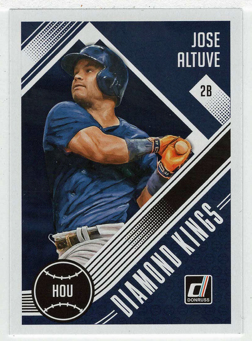Jose Altuve - Houston Astros - Diamond Kings (MLB Baseball Card) 2018 Donruss # 11 Mint
