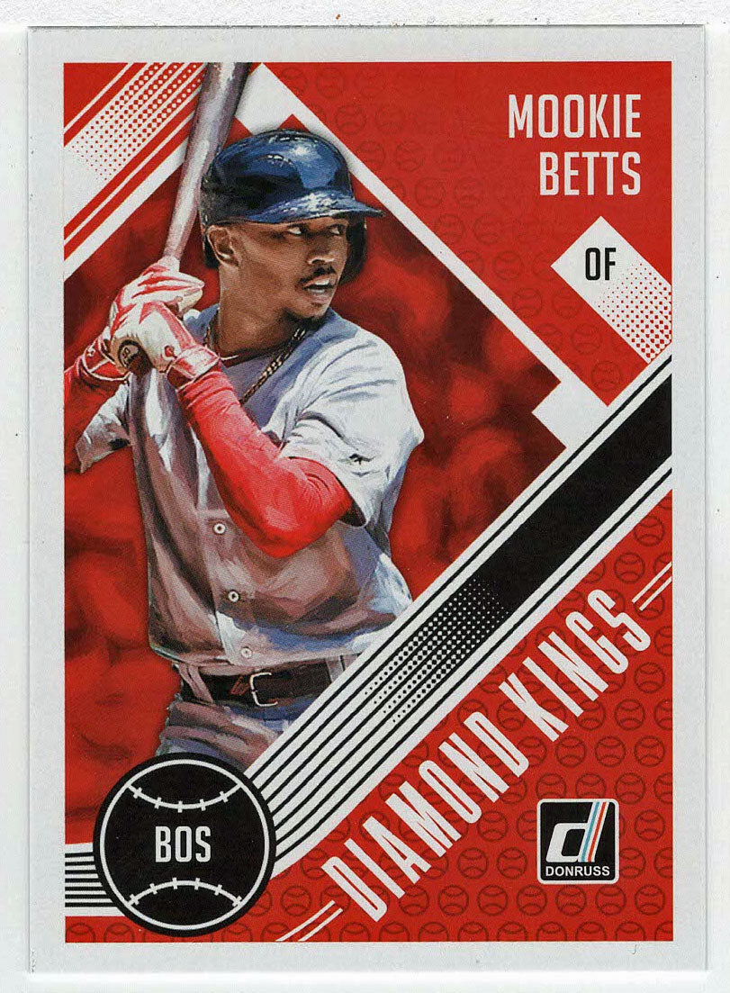 Mookie Betts - Boston Red Sox - Diamond Kings (MLB Baseball Card) 2018 Donruss # 27 Mint