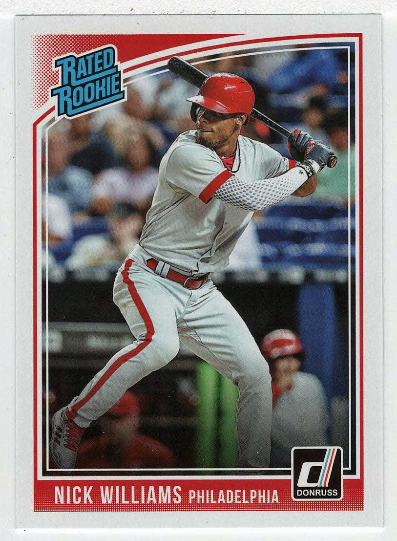Nick Williams RC - Philadelphia Phillies - Rated Rookie (MLB Baseball Card) 2018 Donruss # 32 Mint
