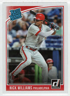 Nick Williams RC - Philadelphia Phillies - Rated Rookie (MLB Baseball Card) 2018 Donruss # 32 Mint