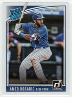 Amed Rosario RC - New York Mets - Rated Rookie (MLB Baseball Card) 2018 Donruss # 37 Mint
