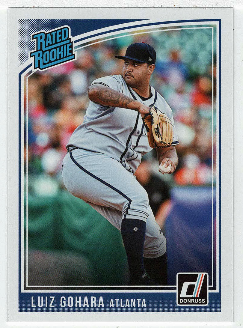 Luiz Gohara RC - Atlanta Braves - Rated Rookie (MLB Baseball Card) 2018 Donruss # 43 Mint