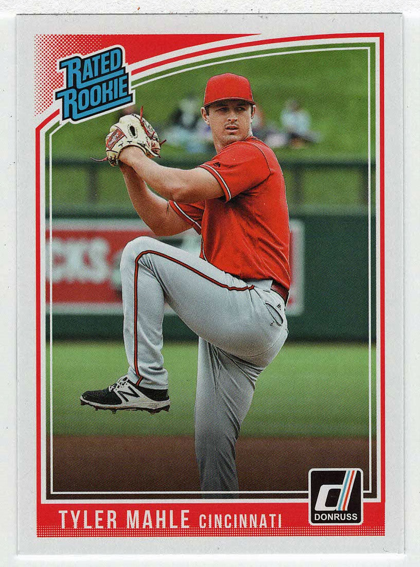 Tyler Mahle RC - Cincinnati Reds - Rated Rookie (MLB Baseball Card) 2018 Donruss # 46 Mint