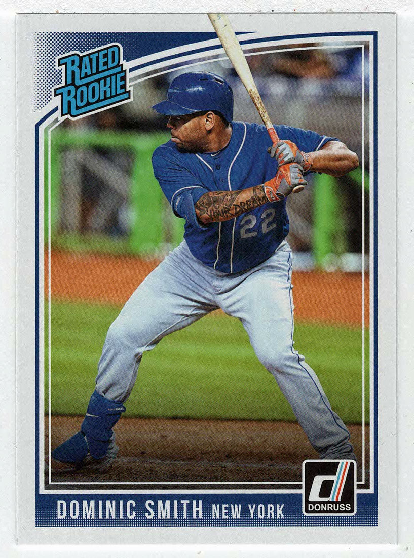 Dominic Smith RC - New York Mets - Rated Rookie (MLB Baseball Card) 2018 Donruss # 47 Mint