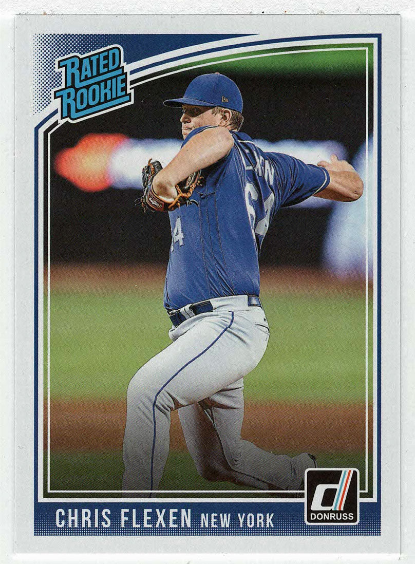 Chris Flexen RC - New York Mets - Rated Rookie (MLB Baseball Card) 2018 Donruss # 49 Mint