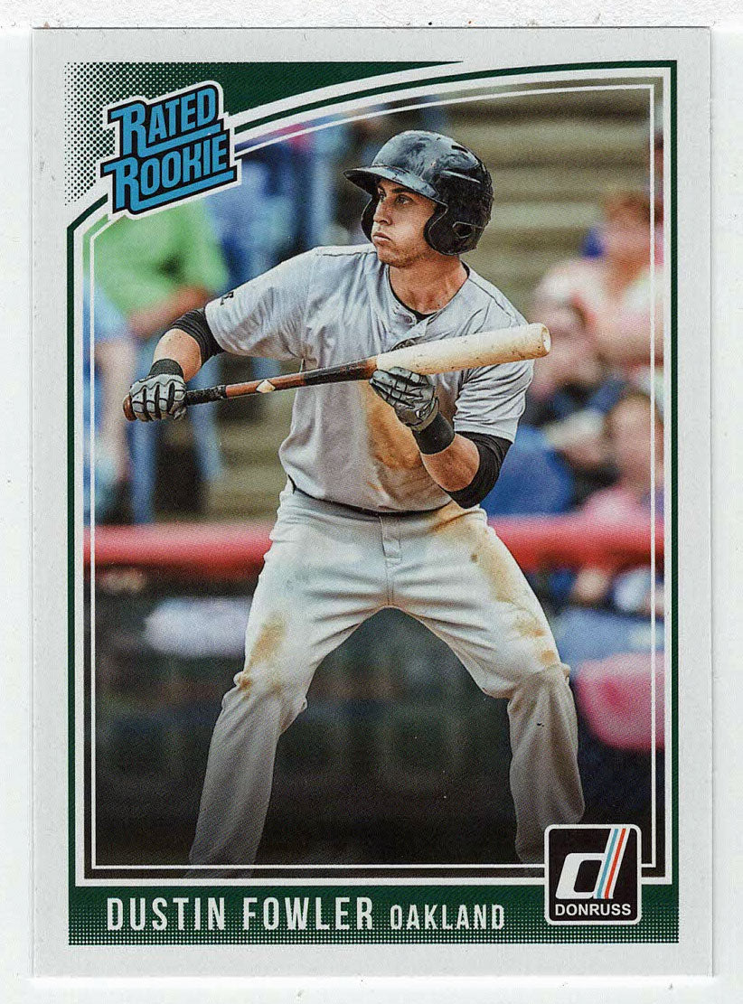 Dustin Fowler RC - Oakland Athletics - Rated Rookie (MLB Baseball Card) 2018 Donruss # 50 Mint