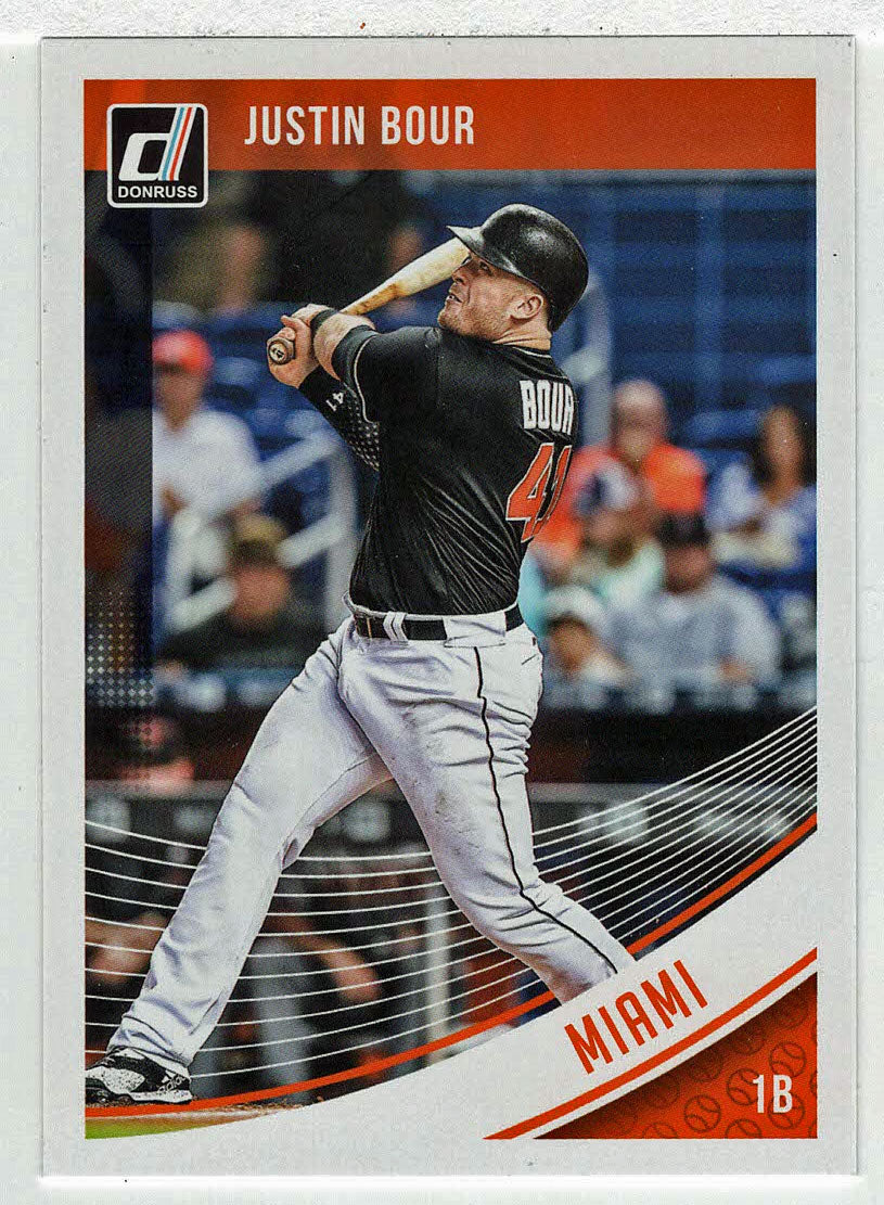 Justin Bour - Miami Marlins (MLB Baseball Card) 2018 Donruss # 131 Mint