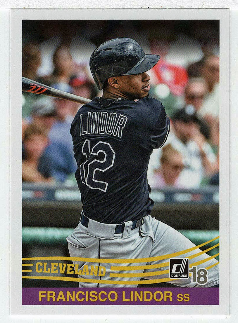 Francisco Lindor - Cleveland Indians - Retro (MLB Baseball Card) 2018 Donruss # 234 Mint