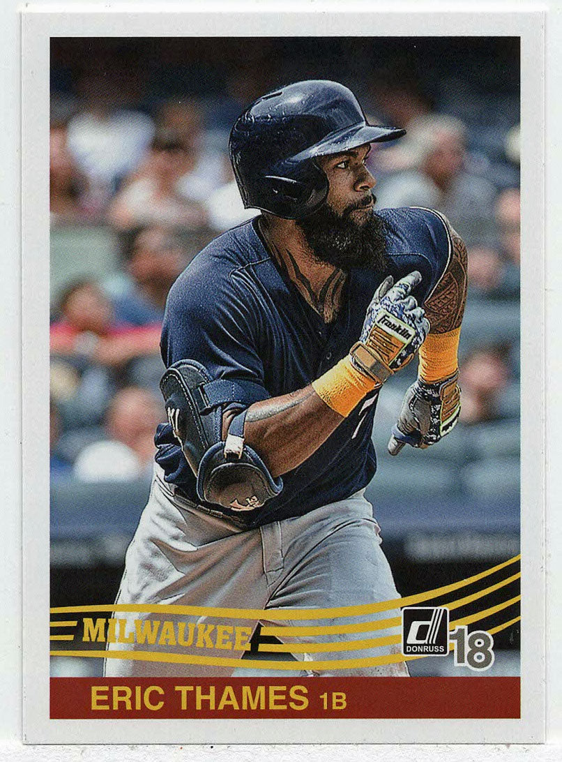 Eric Thames - Milwaukee Brewers - Retro (MLB Baseball Card) 2018 Donruss # 248 Mint