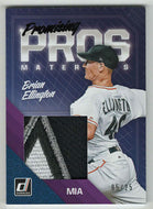 Brian Ellington 5/25 - Miami Marlins - Promising Pros Materials (MLB Baseball Card) 2018 Donruss # PPM-BE Mint