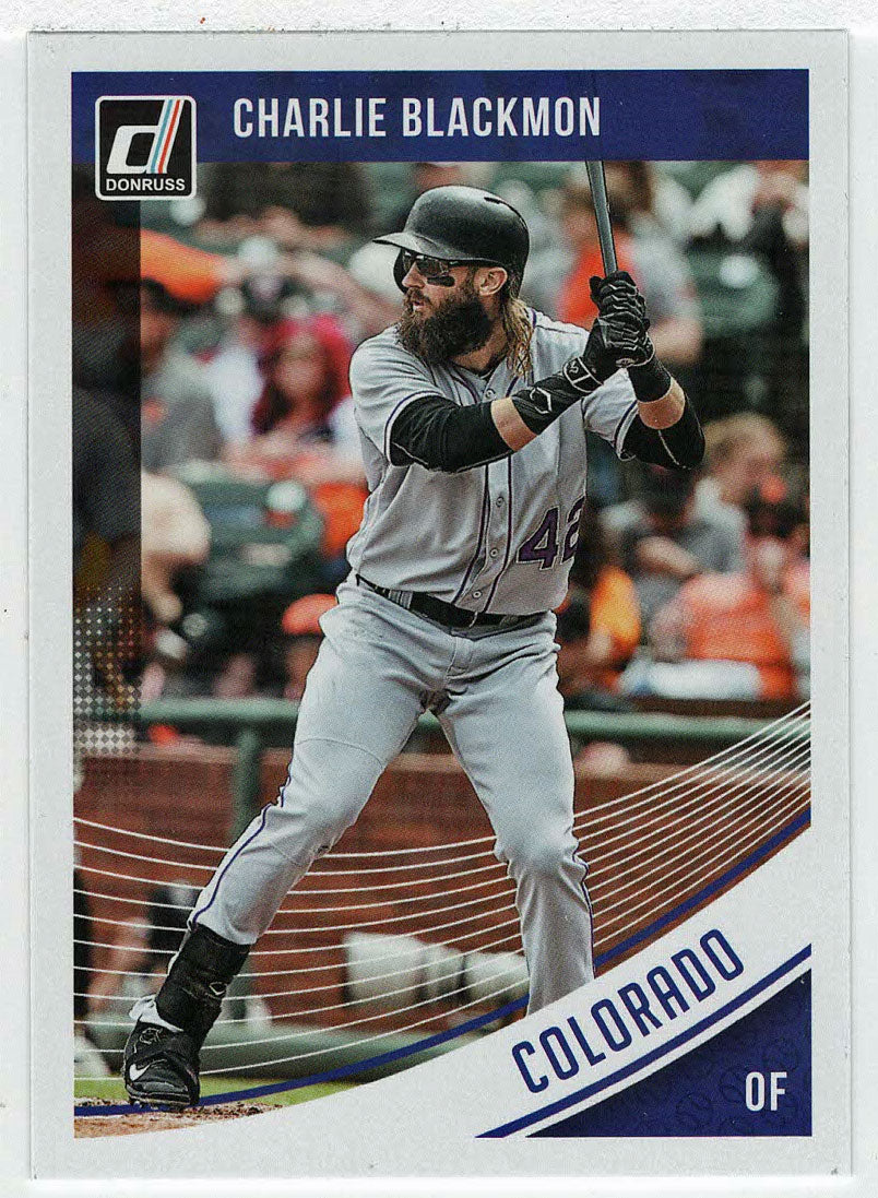 Charlie Blackmon - Colorado Rockies - Variations (MLB Baseball Card) 2018 Donruss # 104 Mint