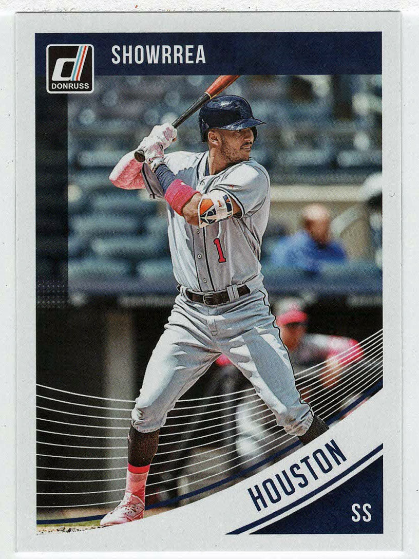 Carlos Correa - Houston Astros - Variations (MLB Baseball Card) 2018 Donruss # 163 Mint