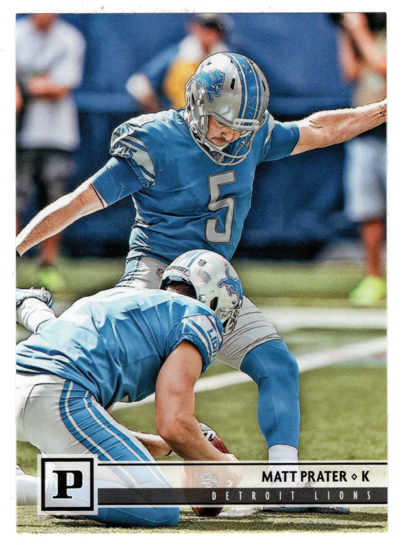 Matt Prater - Detroit Lions (NFL Football Card) 2018 Panini # 100 Mint