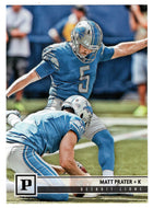 Matt Prater - Detroit Lions (NFL Football Card) 2018 Panini # 100 Mint