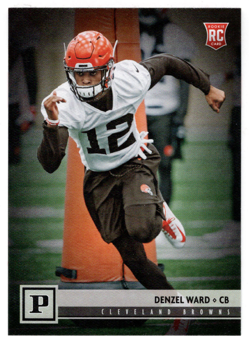 Denzel Ward RC - Cleveland Browns (NFL Football Card) 2018 Panini # 302 Mint