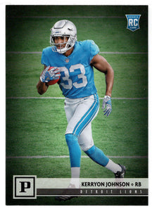 Kerryon Johnson RC - Detroit Lions (NFL Football Card) 2018 Panini # 317 Mint