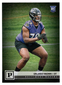 Orlando Brown RC - Baltimore Ravens (NFL Football Card) 2018 Panini # 377 Mint