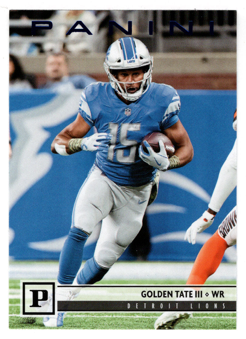 Golden Tate III - Detroit Lions - Blue Knight (NFL Football Card) 2018 Panini # 98 Mint