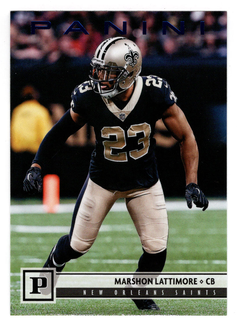 Marshon Lattimore - New Orleans Saints - Blue Knight (NFL Football Card) 2018 Panini # 209 Mint