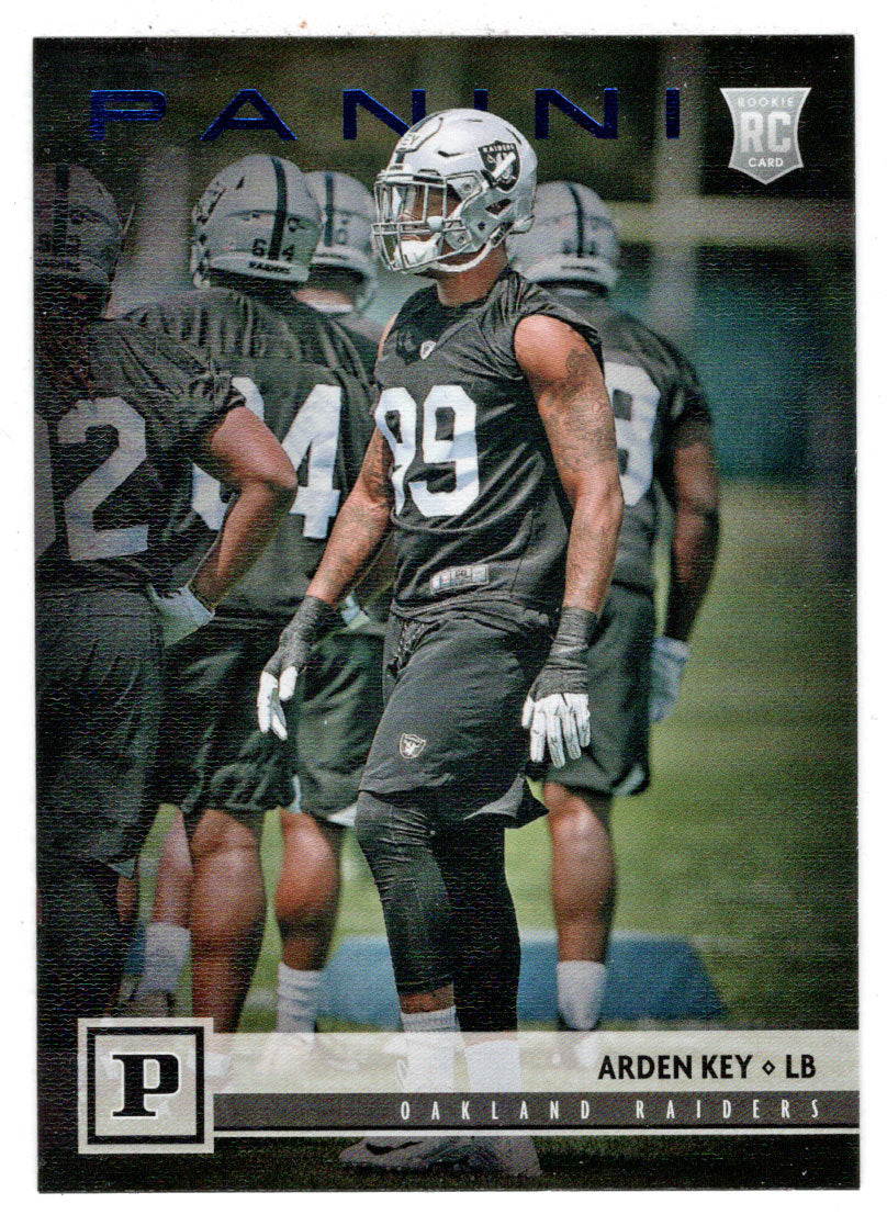 Arden Key - Oakland Raiders - Blue Knight (NFL Football Card) 2018 Panini # 333 Mint